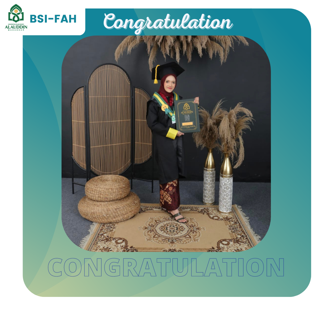 Risqah, The 1st graduate for the 95th Graduation event on February 21, 2023