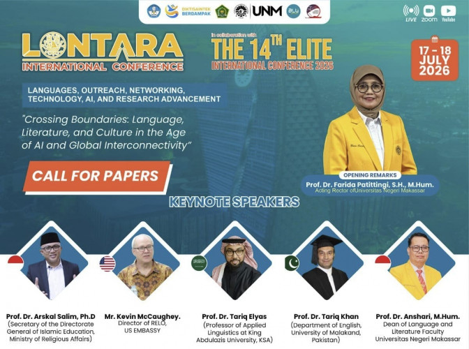 English Language and Literature Department Lecturers Present Research at the LONTARA International Conference and the 14th ELITE International Conference